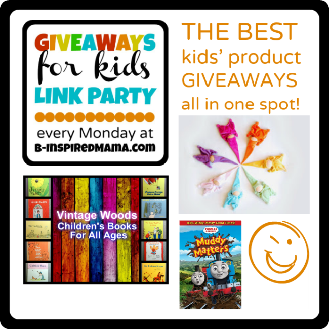 1-14 Giveaways for Kids Link Party Mondays at B-InspiredMama
