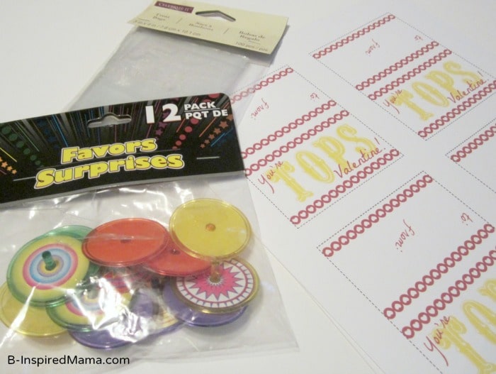 You're Tops Printable Valentine Supplies from B-InspiredMama.com