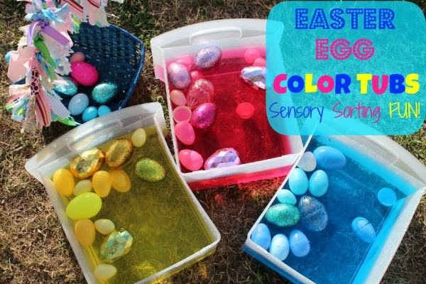 Easter Egg and Water Color Sorting from Twodaloo and B-InspiredMama.com