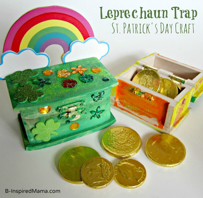 St. Patrick Craft Leprechaun Trap at B-InspiredMama.com