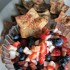 Patriotic Fruit Salsa and Star Chips Using I Can't Believe It's Not Butter at B-InspiredMama.com