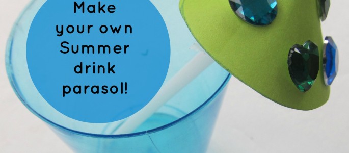 Kids Drink Parasol Summer Kids Craft from The Usual Mayhem at B-InspiredMama.com