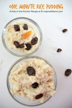 http://b-inspiredmama.com/wp-content/uploads/2015/01/Kids-in-the-Kitchen-Easy-One-Minute-Rice-Pudding-Snowman-Snack-at-B-Inspired-Mama-300x450.jpg