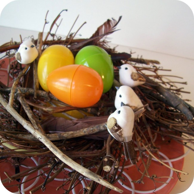Twig Nest Easter Craft at B-InspiredMama.com