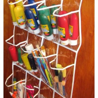 Kids Art Supply Storage Solution at B-InspiredMama.com