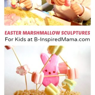 Marshmallow Sculptures Easter Craft at B-Inspired Mama