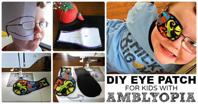 What is Amblyopia? And How to Make Eye Patches for Kids at B-InspiredMama.com
