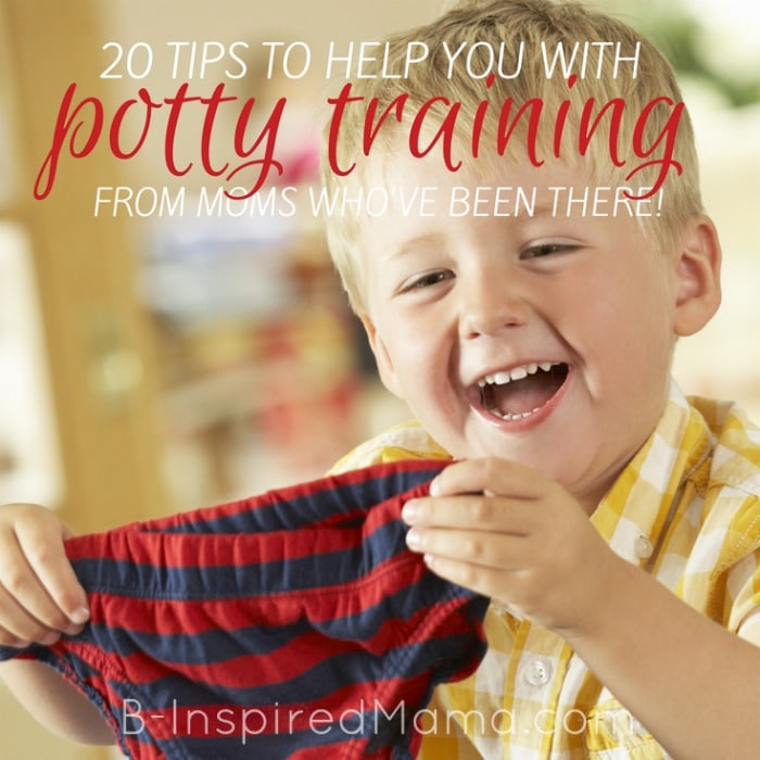 20 Tips for How to Potty Train - From Moms Who've Been There at B-Inspired Mama