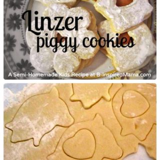 Semi-Homemade Linzer Piggy Cookies - A Kids in the Kitchen Recipe at B-Inspired Mama