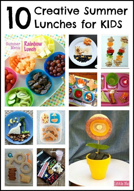 Summer Lunches for Kids at B-InspiredMama.com