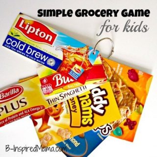 Grocery Game for Kids at B-InspiredMama.com