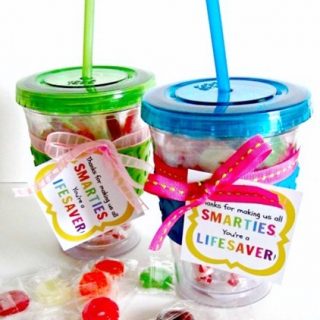 Smarties and Lifesaver Teacher Appreciation Gift with Printable at B-Inspired Mama