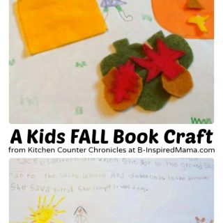 A Kids Fall Book Craft from Kitchen Counter Chronicles at B-Inspired Mama