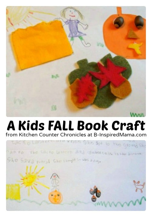 A Kids Fall Book Craft from Kitchen Counter Chronicles at B-Inspired Mama