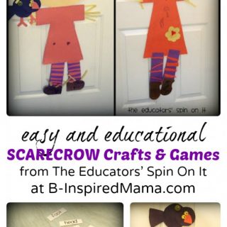 Easy and Educational Scarecrow Crafts and Games at B-Inspired Mama