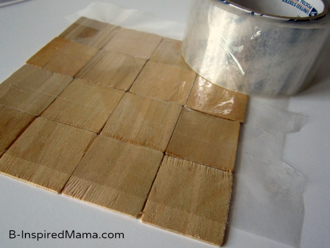 Use Tape to Make a Puzzle with PSA Essentials at B-InspiredMama.com