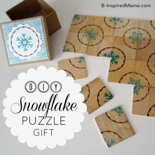 DIY Snowflake Puzzle for PSA Essentials by B-InspiredMama.com