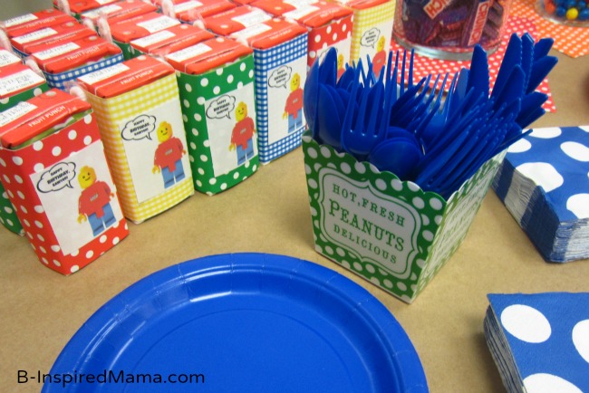 LEGO Party Juice Boxes with Free Printable at B-Inspired Mama