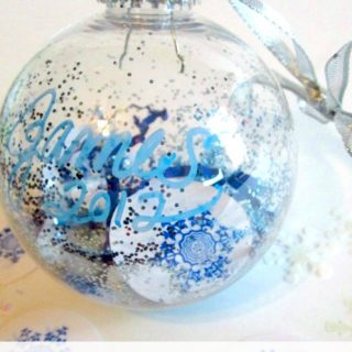 Easy Ornaments for Preschoolers - A Kids Snowflake Ornament at B-Inspired Mama