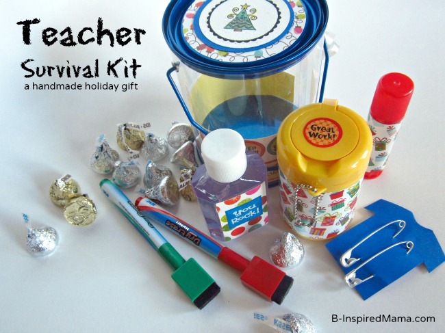 Teacher Survival Kit for the Holidays at B-InspiredMama.com