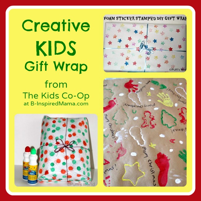Wrap Presents with the Kids Co-Op at B-InspiredMama
