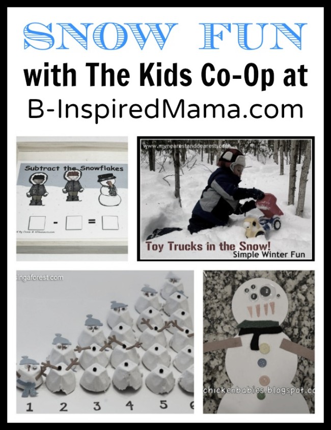 Snow Fun with The Kids Co-Op at B-InspiredMama.com