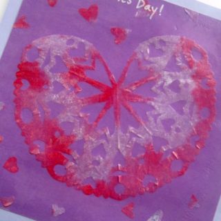 Snowflake Heart Valentine Craft at B-Inspired Mama