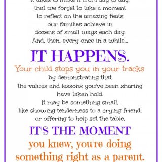 The Moment You Knew from Kiddie Academy and B-InspiredMama.com