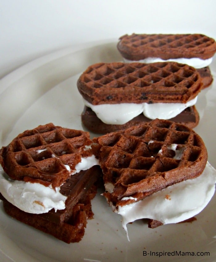 Double Chocolate Waffle S'Mores with Eggo at B-InspiredMama