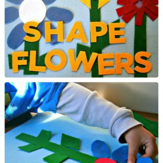 Felt Shape Flowers Activity from Fun-A-Day! at B-InspiredMama.com