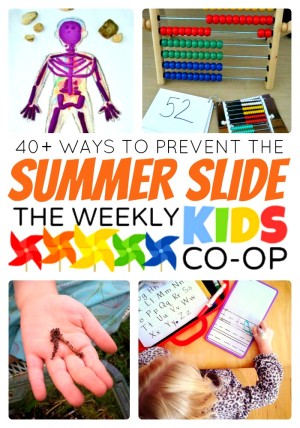 40+ Activities to Prevent the Summer Slide from The Weekly Kids Co-Op