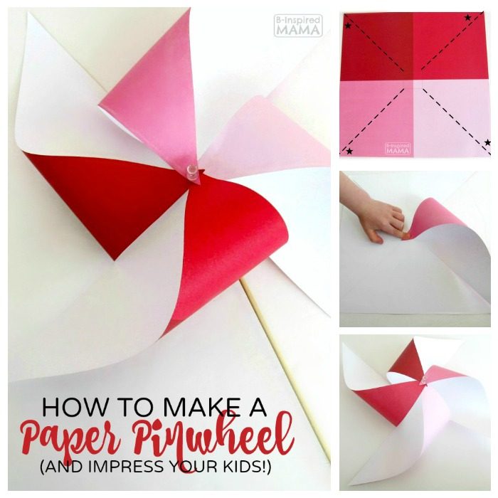 How to Make a Pinwheel - And TOTALLY Impress Your Kids - The Perfect Summer Craft - at B-Inspired Mama