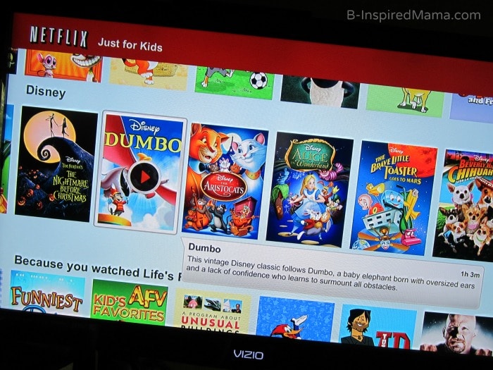 Netflix for Kids for Family Movie Night at B-InspiredMama.com