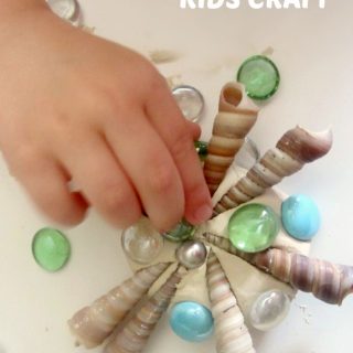 A Clay and Seashells Craft for Kids - Perfect for Summer Memories at B-Inspired Mama
