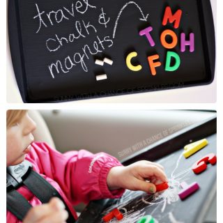 DIY Kids Travel Activity Board from Cloudy with a Chance of Sprinkles at B-InspiredMama.com