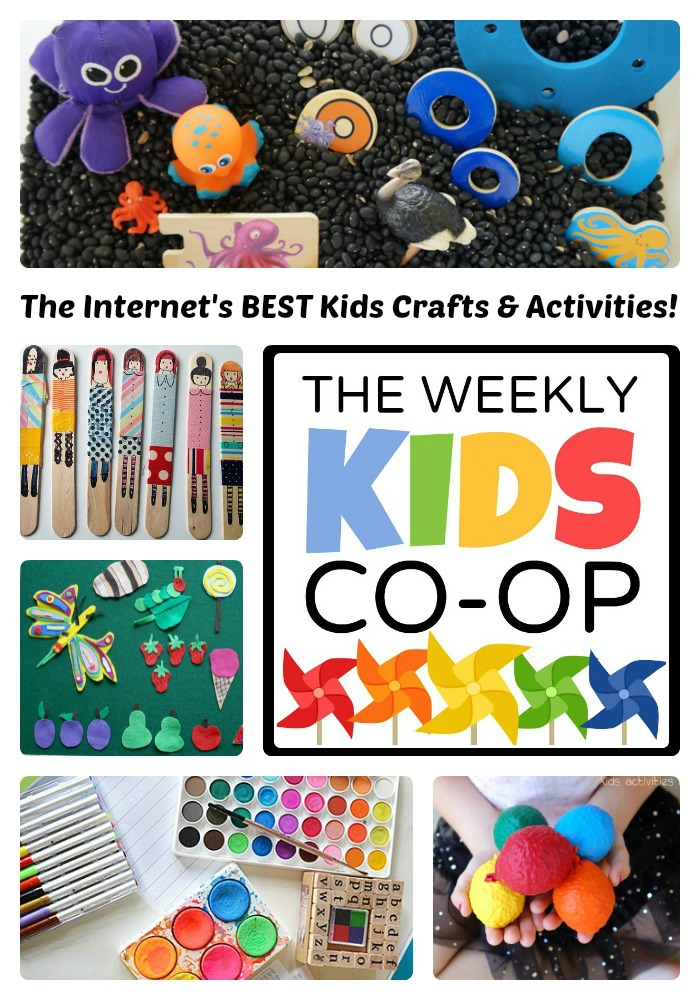100s of Kids Crafts and Activities from The Weekly Kids Co-Op at B-Inspired Mama