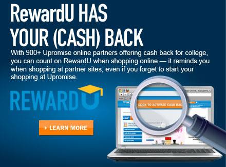 Using RewardU from Upromise for Saving Money for College at B-InspiredMama.com