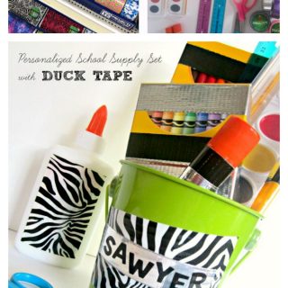 Back to School Craft - Personalized School Supply Kit at B-Inspired Mama