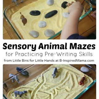 Fine Motor Development with Sensory Maze Play at B-Inspired Mama