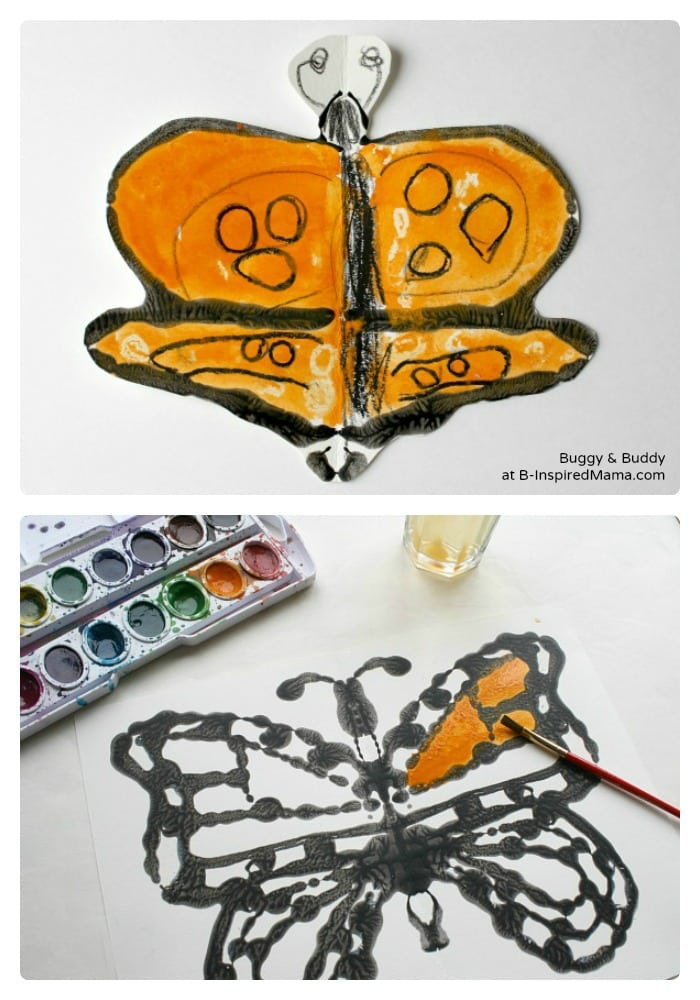 Kids Science and Art Inspired by Monarch Butterflies at B-Inspired Mama