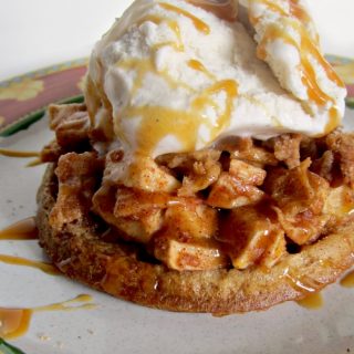 Pumpkin Apple Crisp Waffle Recipe Perfect for Fall at B-Inspired Mama