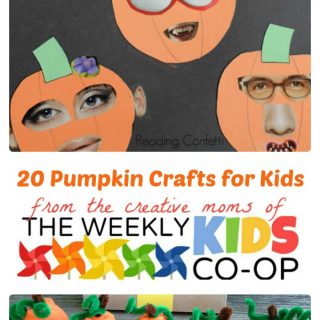 20 Fun Pumpkin Crafts for Kids from The Weekly Kids Co-Op at B-Inspired Mama