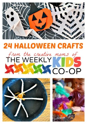 24 Halloween Crafts for Kids at The Weekly Kids Co-Op Link Party