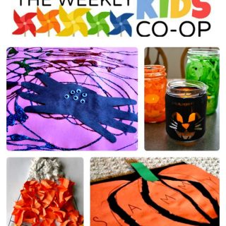 24 Halloween Crafts for Kids from The Weekly Kids Co-Op Link Party at B-Inspired Mama