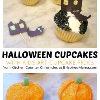 Creative Kids Halloween Cupcakes at B-Inspired Mama
