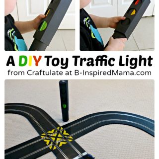 DIY Toy Traffic Light - Craftulate at B-Inspired Mama