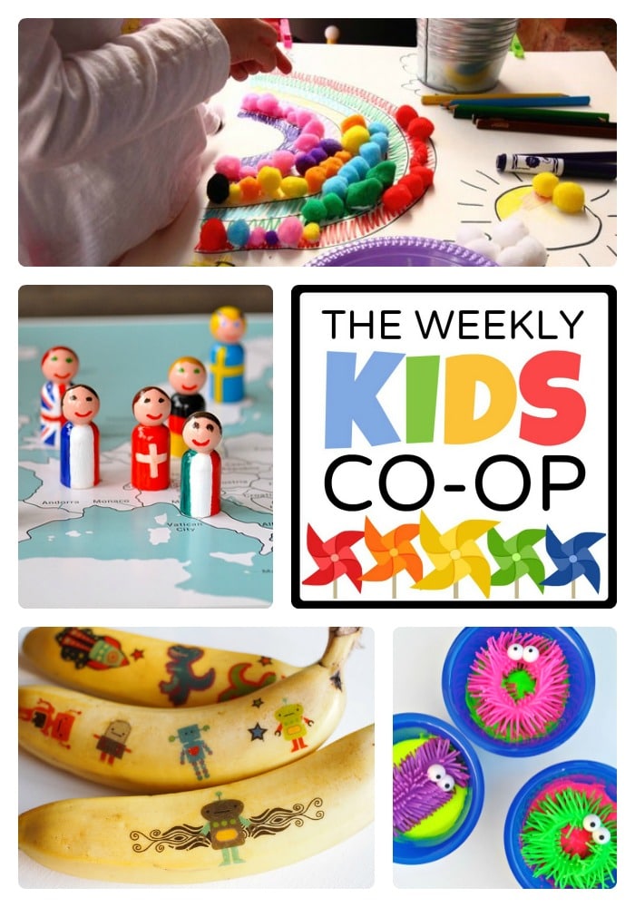 Ideas for Creative Kids from The Weekly Kids Co-Op Link Party at B-Inspired Mama