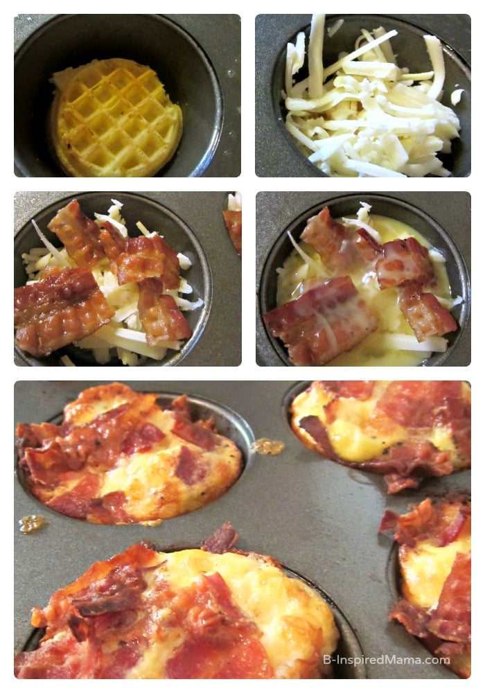Making Bacon and Eggs Breakfast Muffins for Dinner at B-Inspired Mama