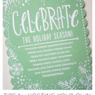 Host Your Own Creative Holiday Planning Moms Night Out - Sponsored by #TinyPrintsCheer at B-Inspired Mama