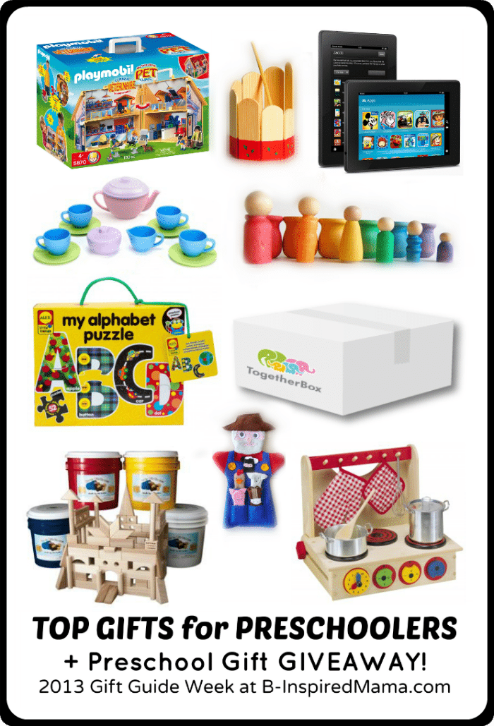 Top Gifts for Preschoolers in 2013 Gift Guide Week at B-Inspired Mama